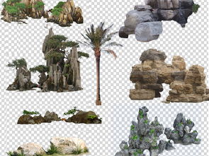 精品假山花草设计素材 花卉与苗木种植的视觉艺术